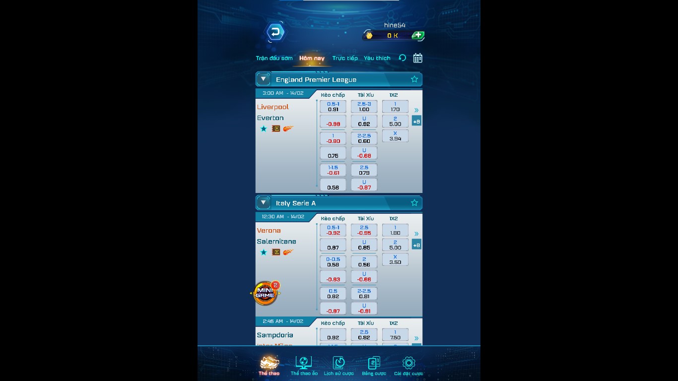thể thao ảo cổng game Win79
